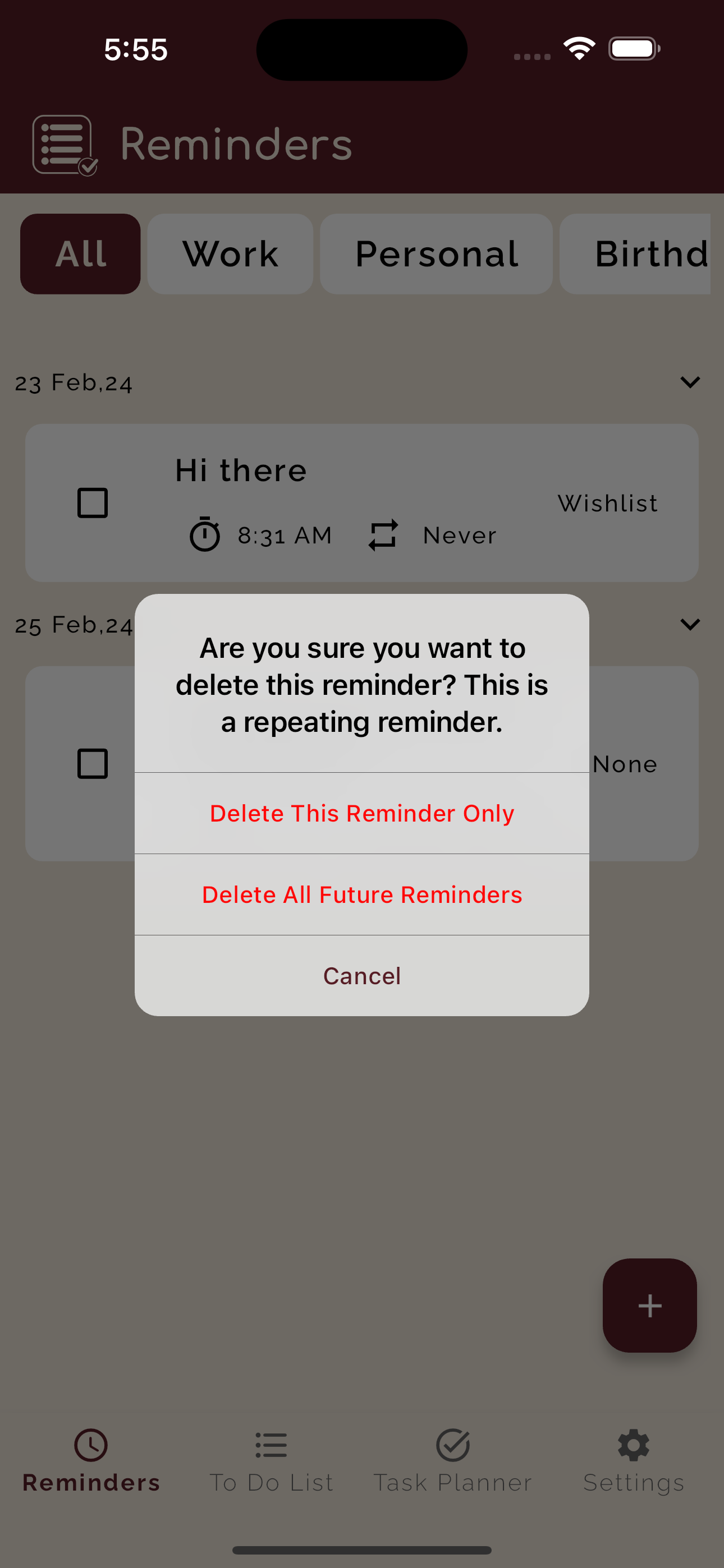 Task Planner Flutter App UI